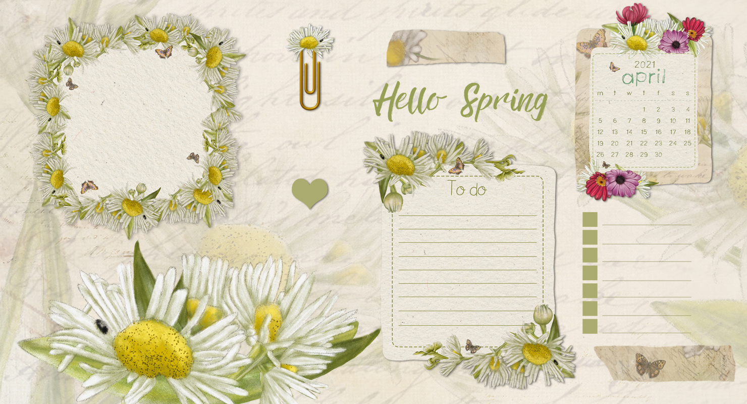 spring flowers digital stickers, spring sticker sheet, daisies stickers, goodnotes stickers, planner stickers, digital stickers, stickers, digital graphique, lesley smitheringale